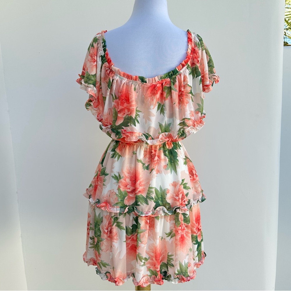 Multicolored Flutter Sleeve Midi Sundress - image 4